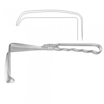 Kelly Retractor Stainless Steel, 26 cm - 10 1/4" Blade Size 62 x 50 mm